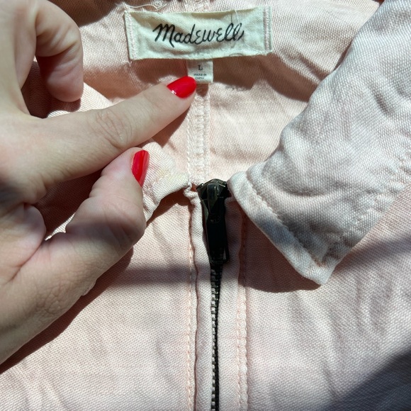 Madewell Zip Front Coveralls, XL - Picture 3 of 5